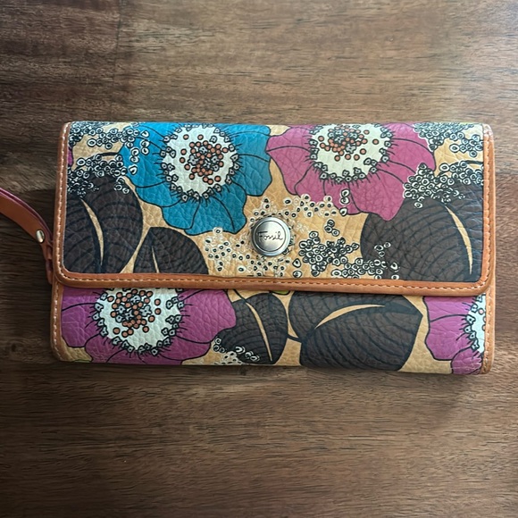 Fossil Handbags - Fossil Wallet Multicolor flowers